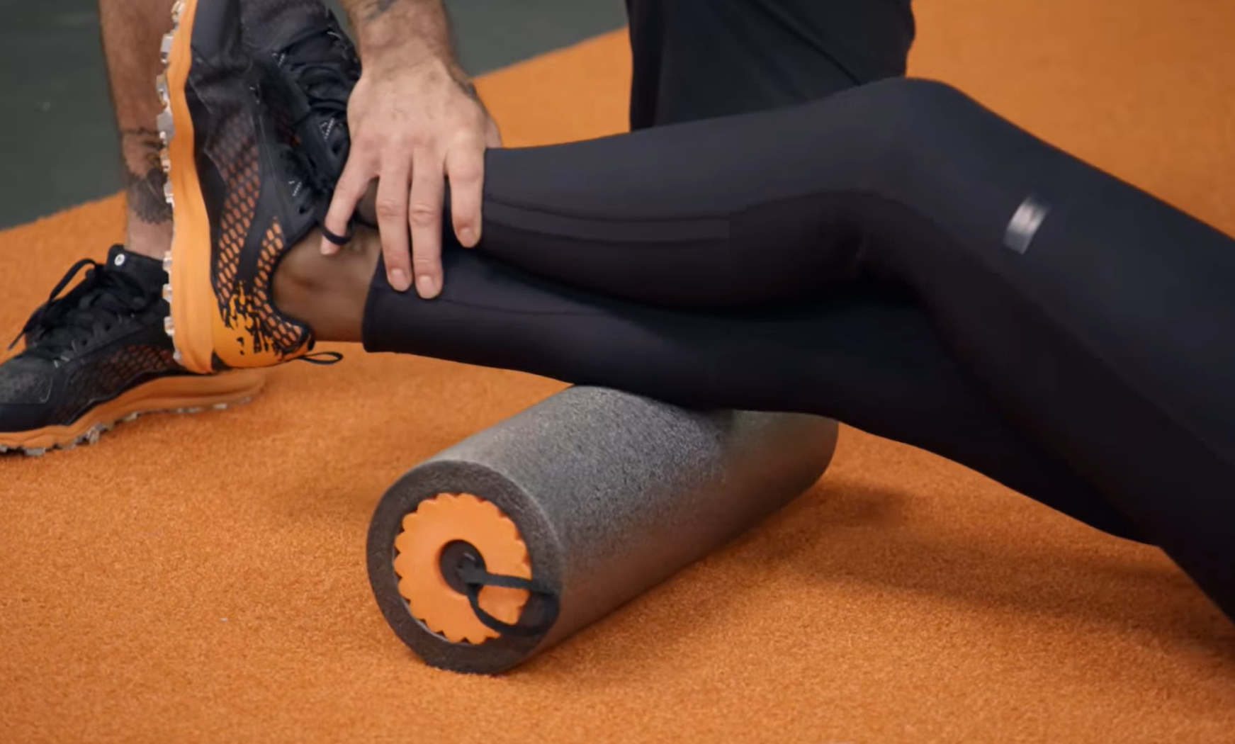 Roam roller being used on legs