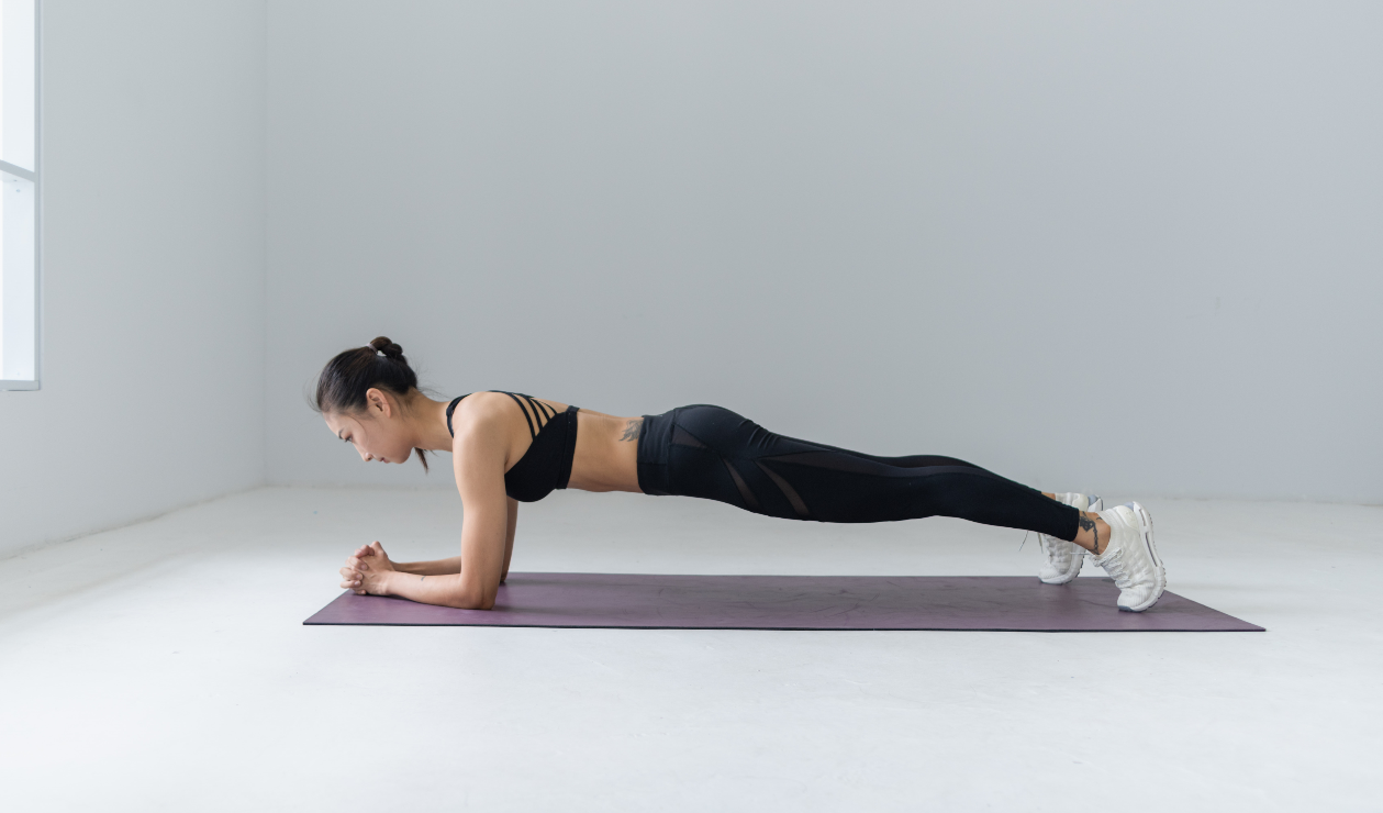 Woman doing plank