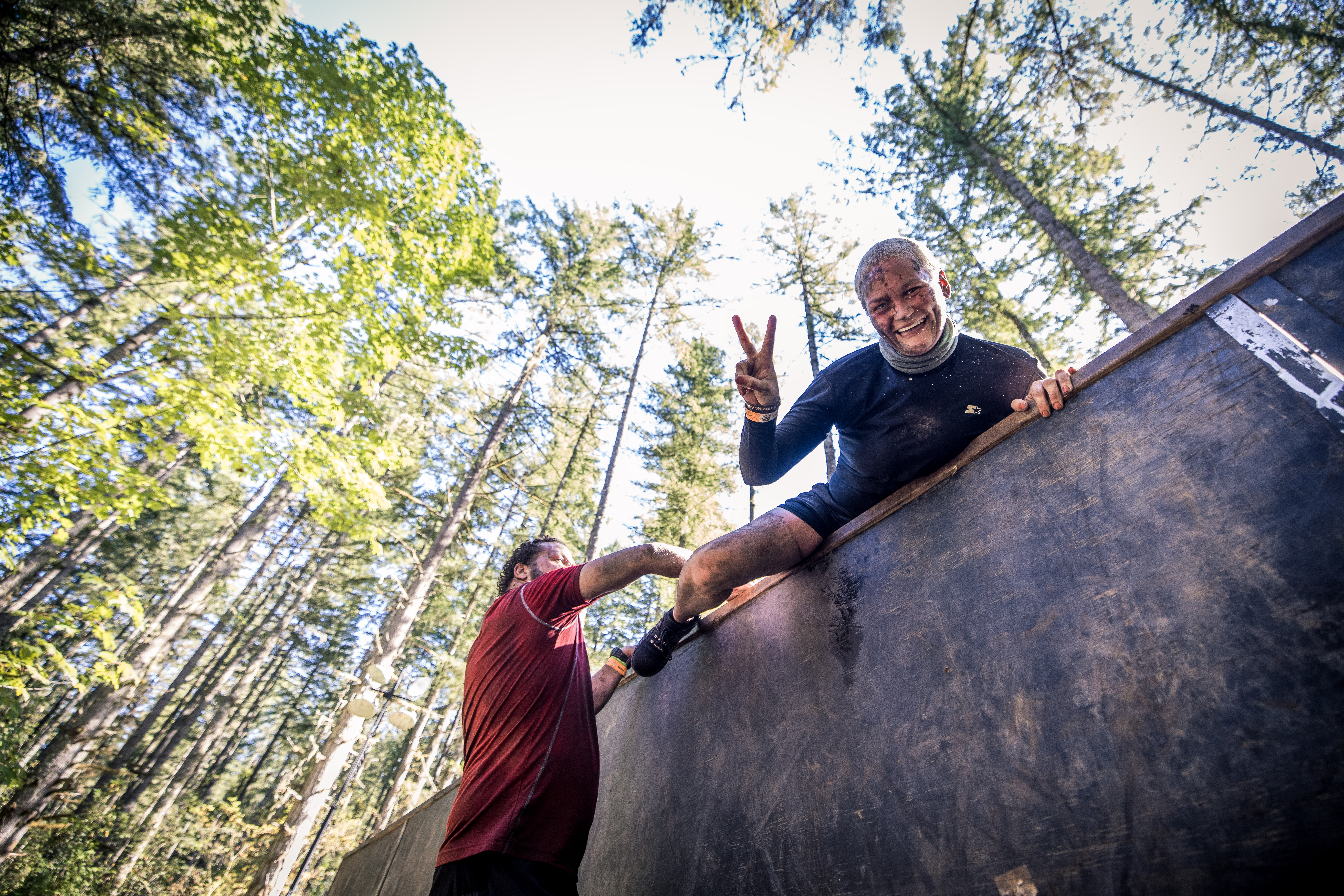 man outside adventure