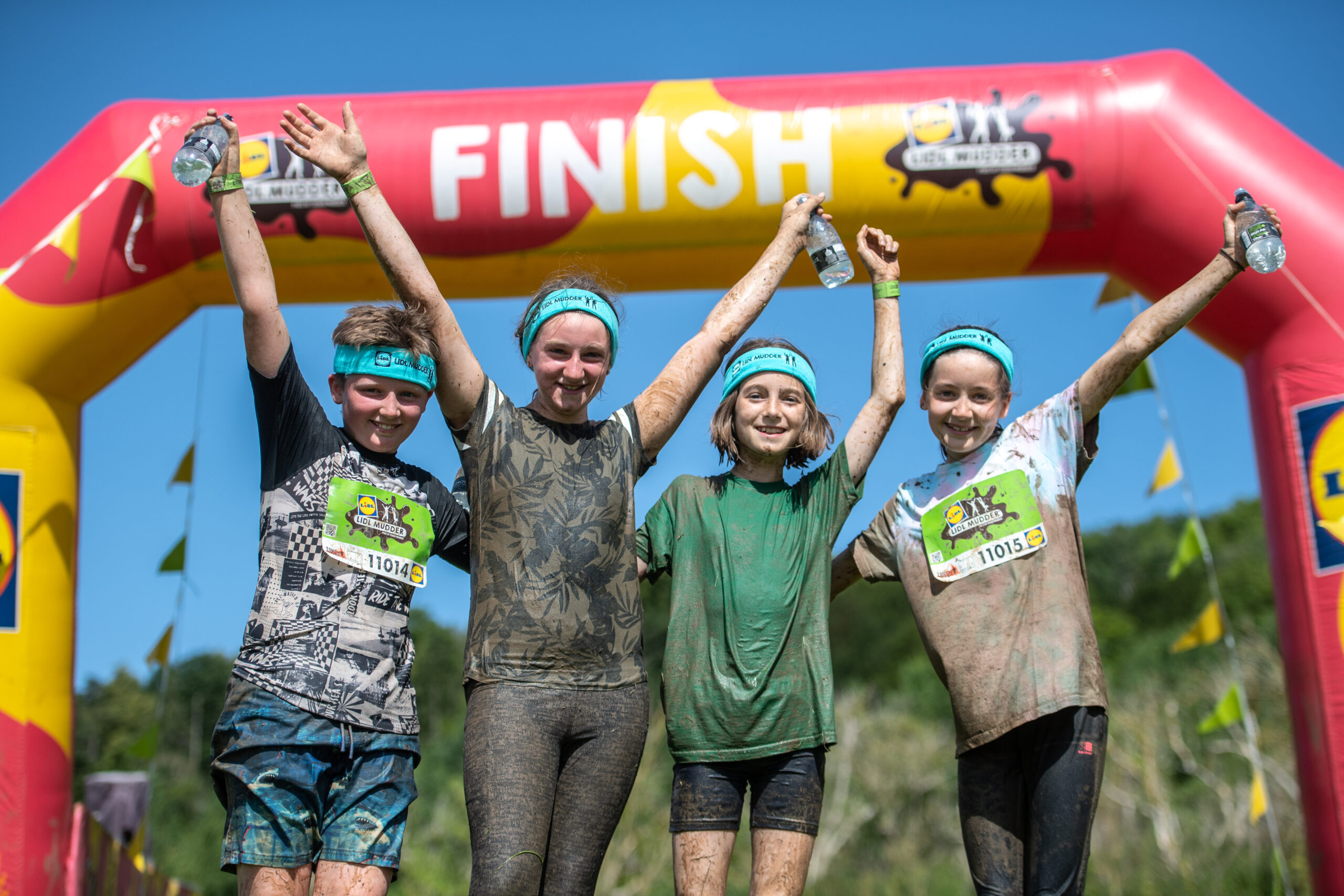 Lidl mudder kids at start line