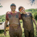 dad and son at Tough Mudder event