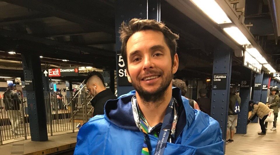 Kevin Betts after the New York Marathon